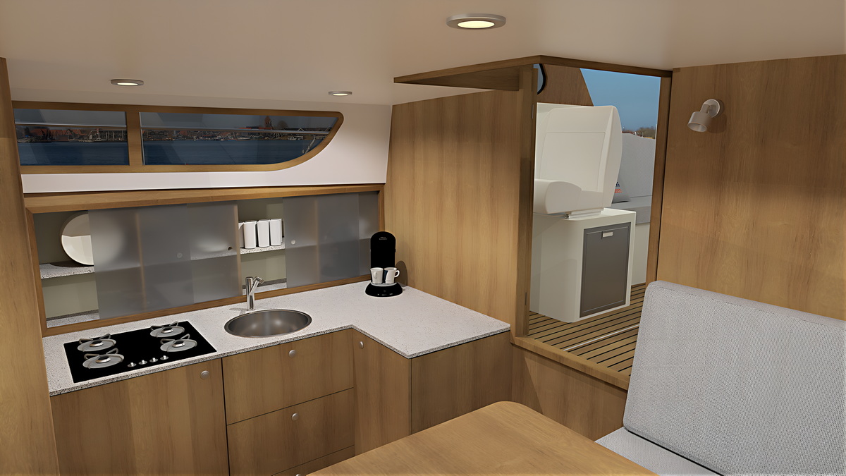 Keuken en panoramisch uitzicht in de Overwijk C-41